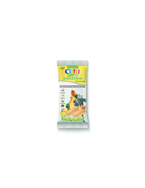 cliffi biscotti dolcino uccelli tropical uova frutta 35gr 130105314