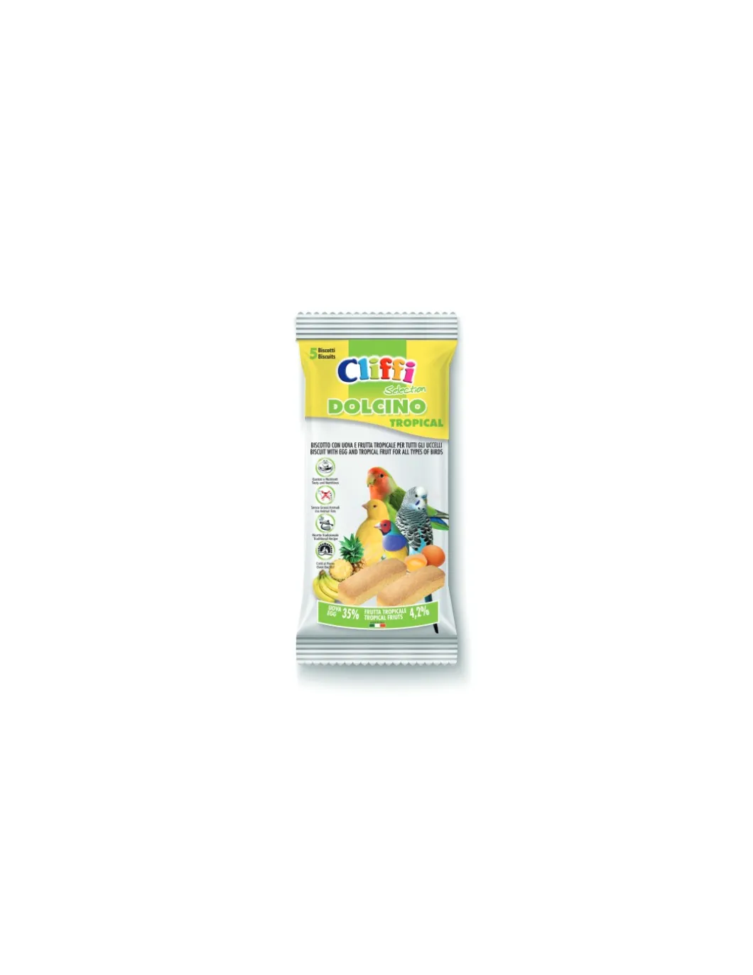 cliffi_biscotti_dolcino_u_0.webp cliffi biscotti dolcino uccelli tropical uova frutta 35gr 130105314