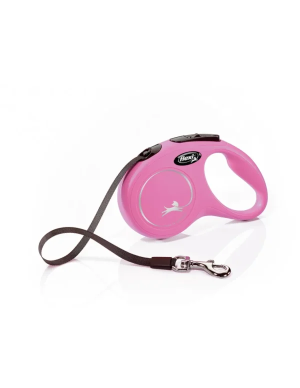 croci c5055237 flexi guinzaglio new classic tape small max 15kg fettuccia 5 m rosa r.464261fus