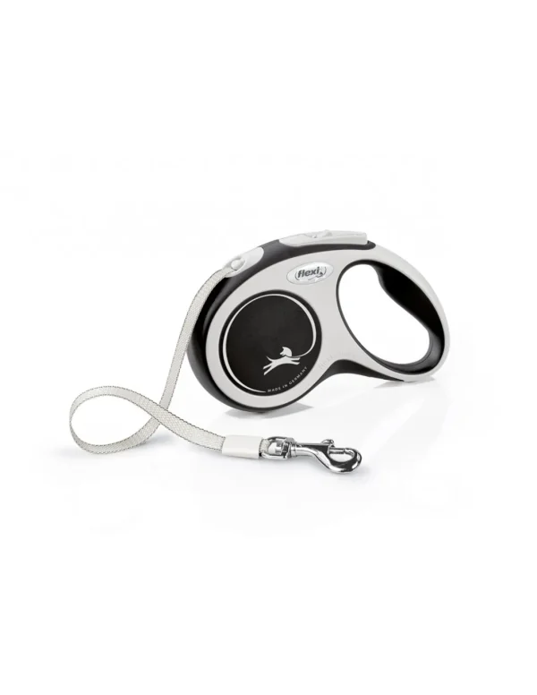 croci c5055035 flexi guinzaglio new comfort tape m max 25kg fettuccia 5m nero (ex c5055947 grigio)