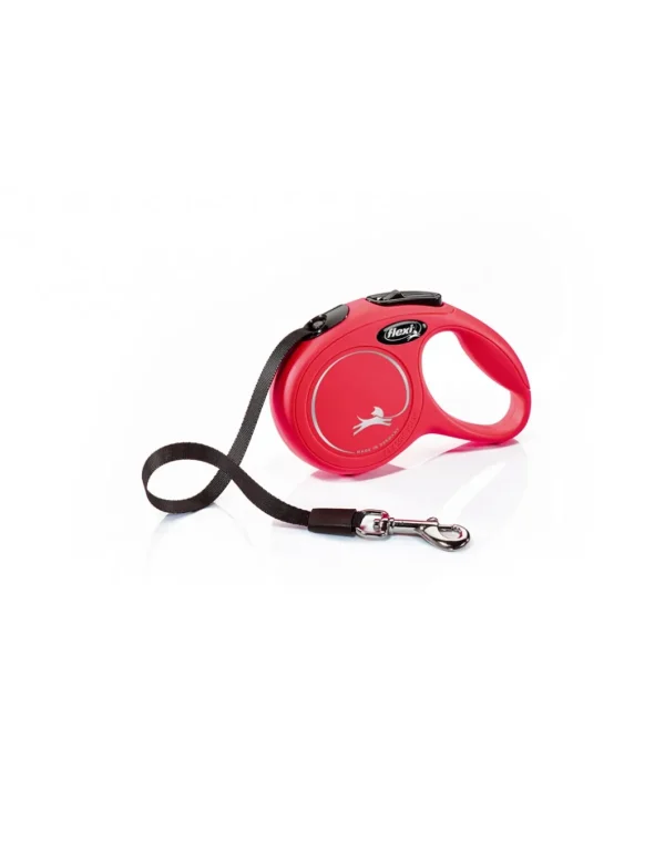 croci c5055176 flexi guinzaglio new classic tape xs max 12kg fettuccia 3 metri rosso (ex c5055176 r.464260r)
