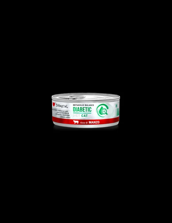 DISUGUAL DIET CAT LATTINA DIABETIC AL MANZO 85GR DSDTG080
