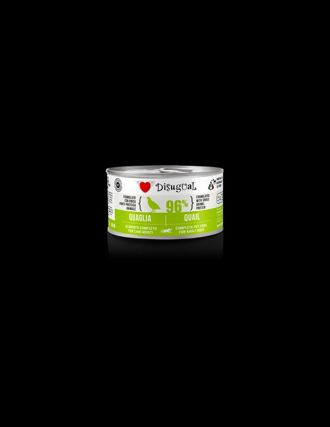 disugual_dog_lattina_mono_0-13.webp DISUGUAL DOG LATTINA MONOPROTEICO GRAIN FREE ALLA QUAGLIA 150GR DSGV111