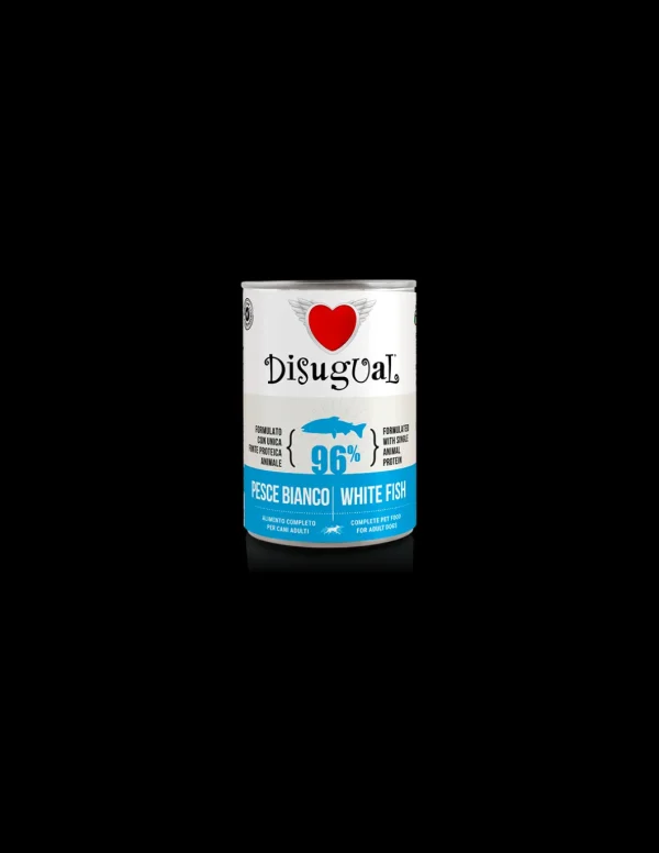 DISUGUAL DOG LATTINA MONOPROTEICO GRAIN FREE AL PESCE BIANCO 400GR DSGS404