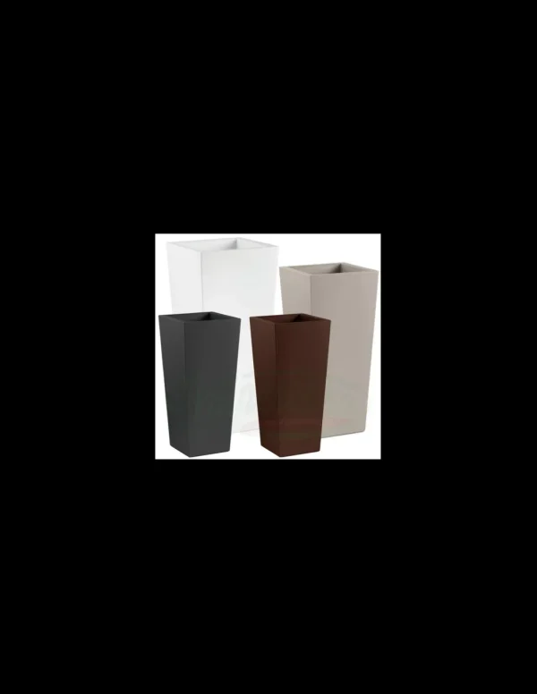 elim veca cache-pot genesis quadrato alto 85cm c/luce outdoor ch302-ho0q85-019