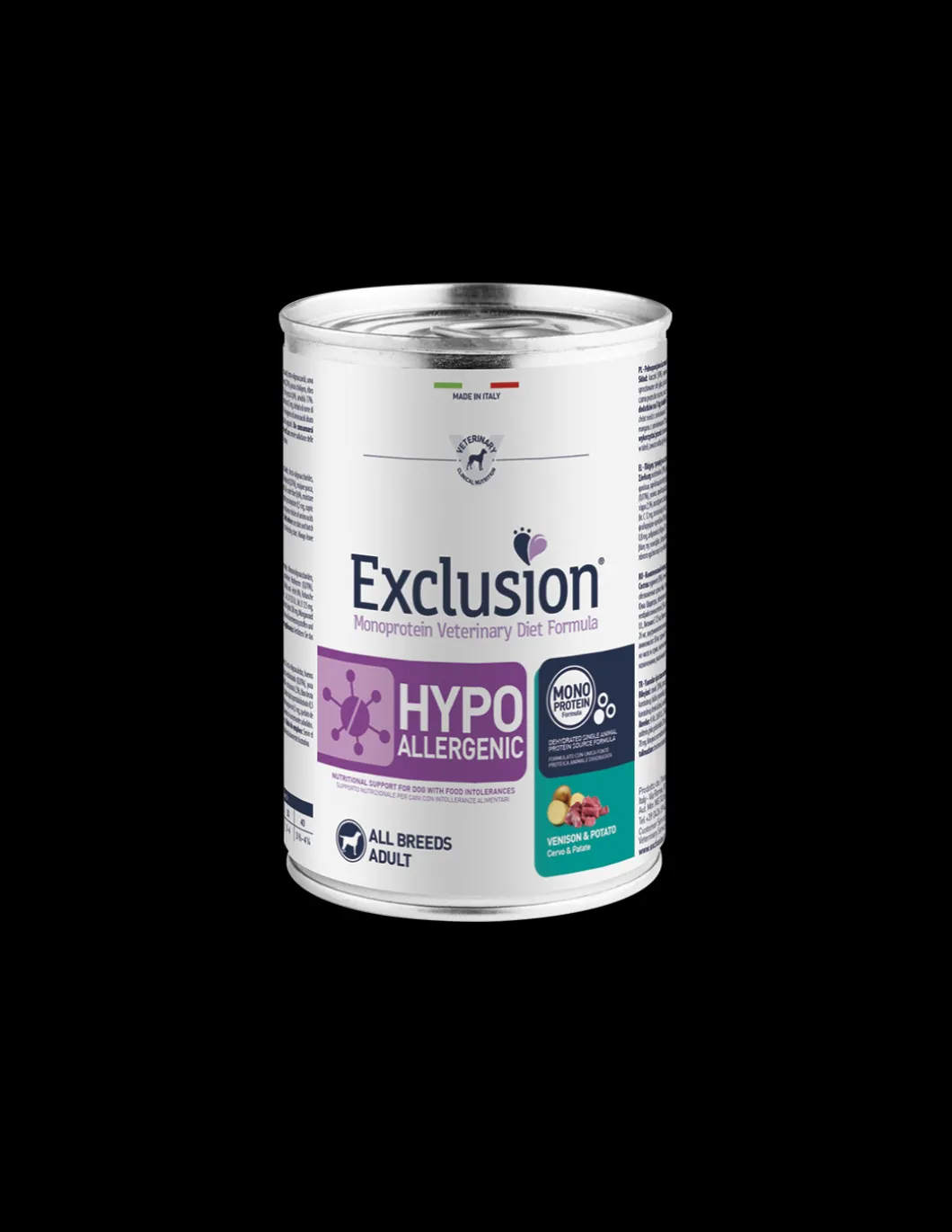 exclusion_diet_dog_gr_adu_0-3.webp exclusion diet dog 400gr adult all breed hypoallergenic venison&potatoes vm37