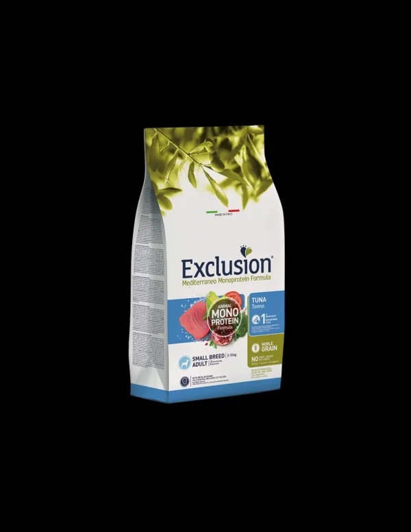 exclusion dog monoprotein noble grain 2kg adult small breed tonno ngats02