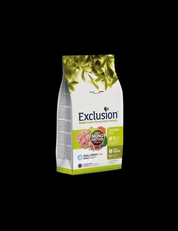 exclusion dog monoprotein noble grain 2kg adult small breed pollo ngacs02