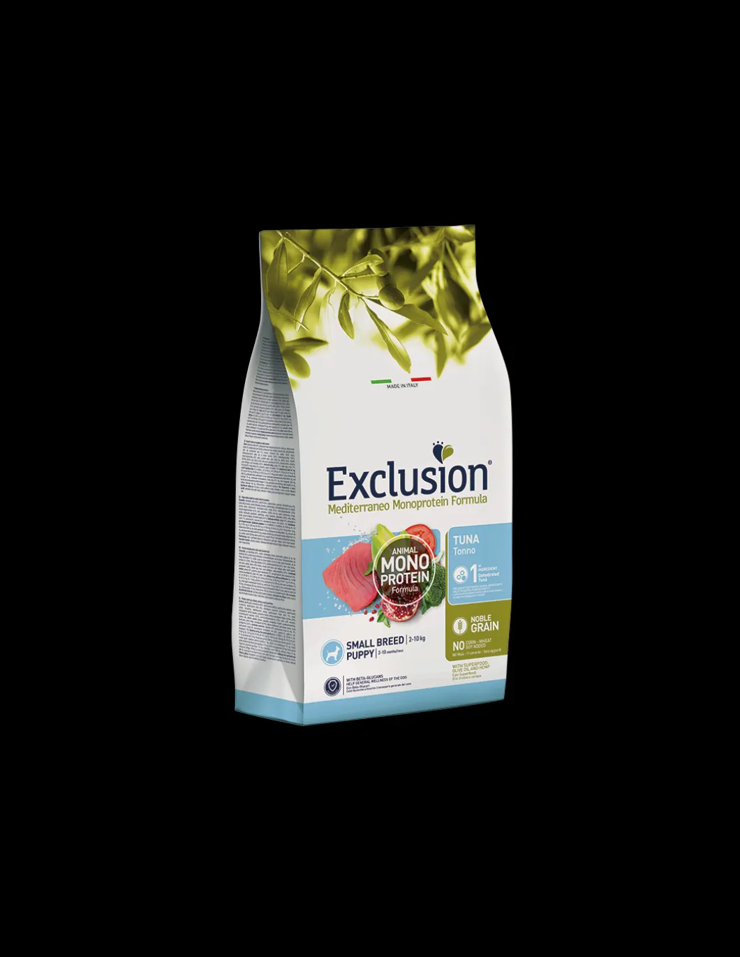 exclusion_dog_monoprotein_0-17.webp exclusion dog monoprotein noble grain 2kg puppy small breed tonno ngpts02