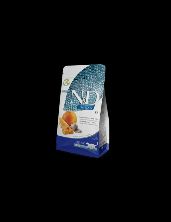 farmina cat 300gr n&d ocean adult aringa e arancia