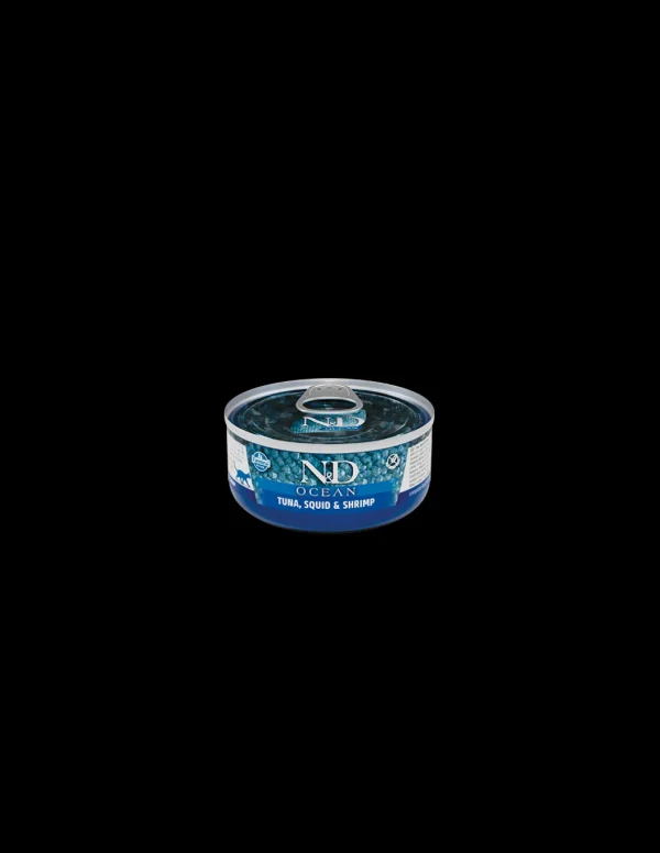 farmina cat 80gr n&d ocean adult tonno, calamaro e gamberetto