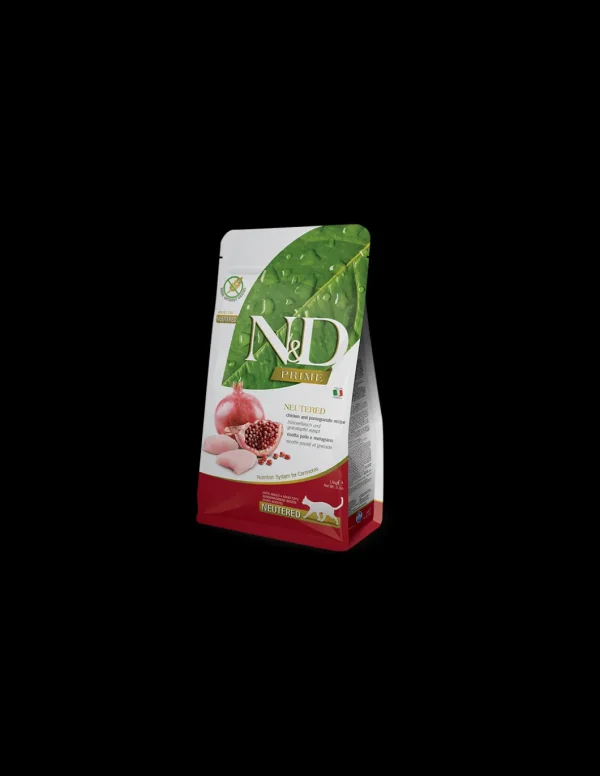 farmina cat 300gr n&d prime adult neutered pollo e melograno grain free