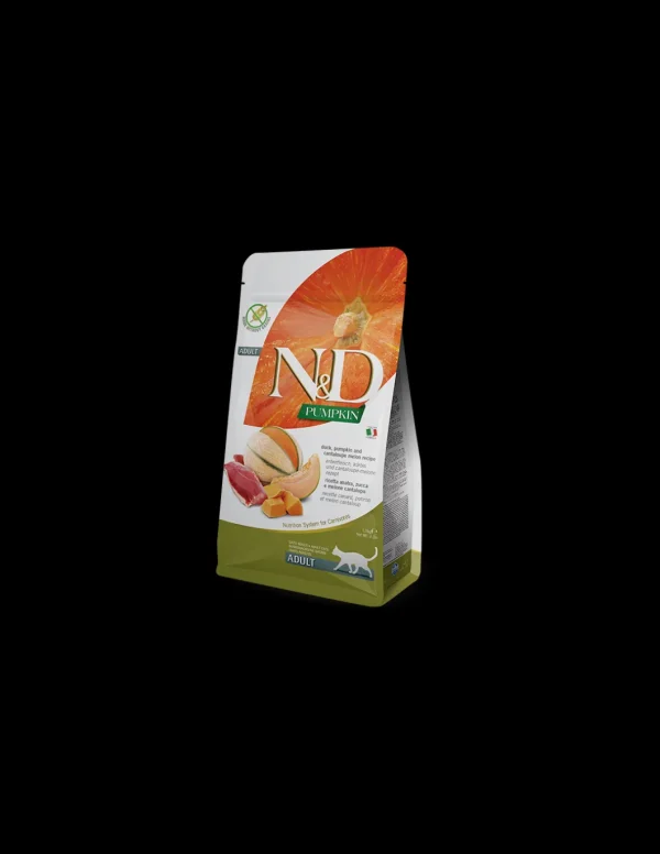 farmina cat 1,5kg n&d pumpkin adult anatra, zucca e melone cantalupo grain free
