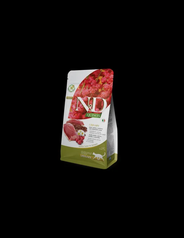 farmina cat 1,5kg n&d urinary duck quinoa cranberry chamomile recipe without grains