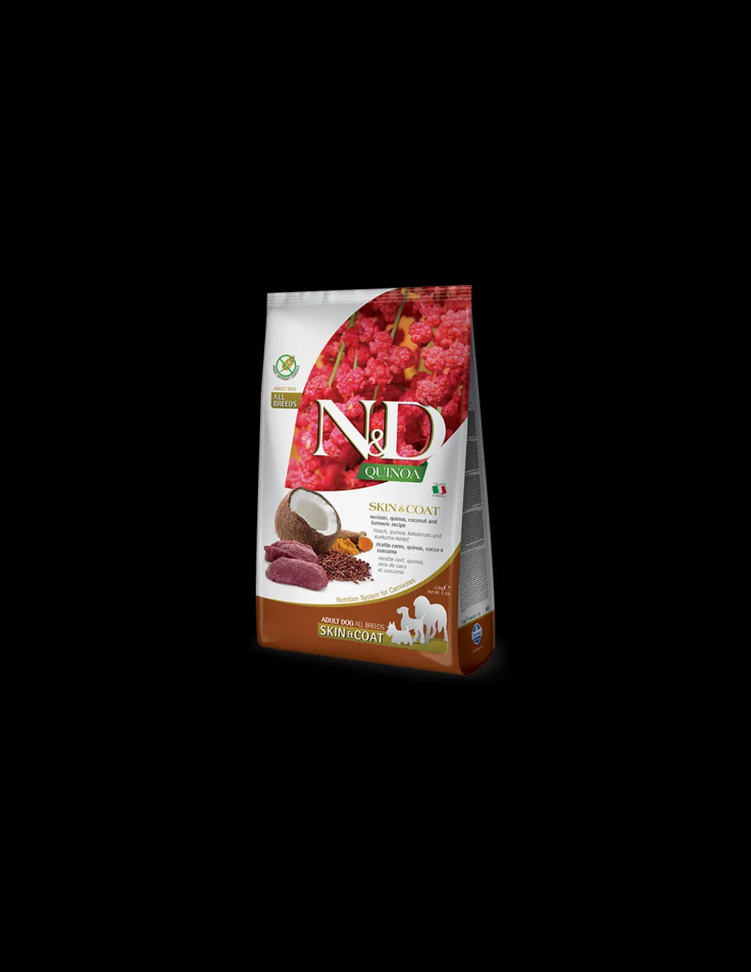 farmina_dog_gr_nampd_adul_0-1.webp farmina dog 800gr n&d adult mini skin&coat venison quinoa coconut turmeric recipe grain free