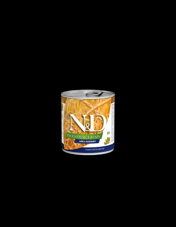 farmina dog 285gr n&d ancestral grain adult agnello&mirtillo