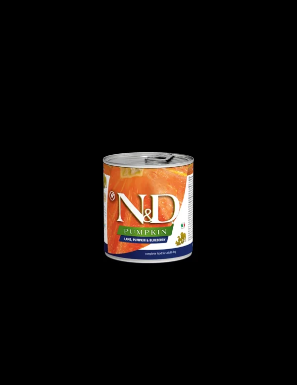 farmina dog 285gr n&d pumpkin adult agnello zucca e mirtillo