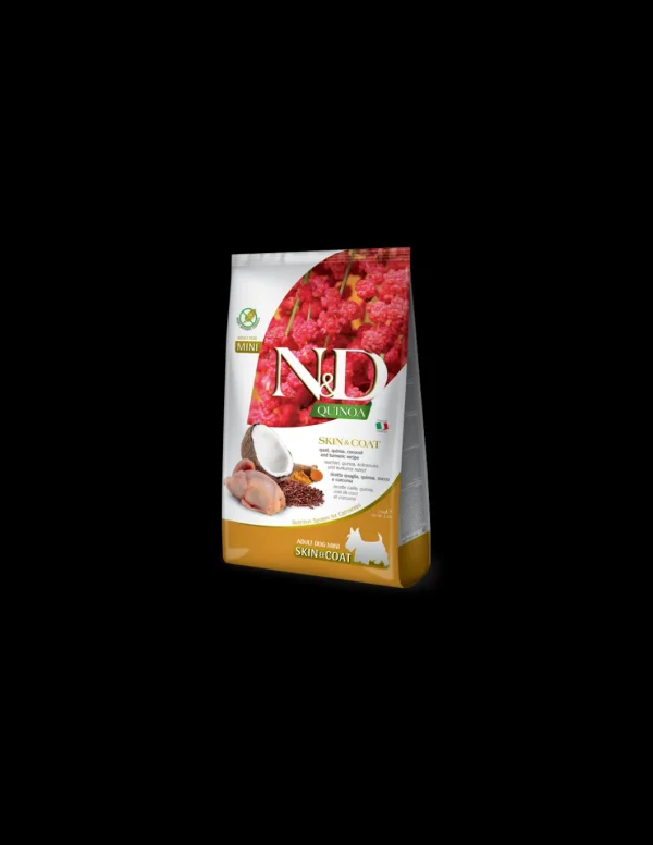 FARMINA DOG 800GR N&D QUINOA SKIN&COAT ADULT MINI QUAGLIA COCCO E CURCUMA GRAIN FREE PND0080082
