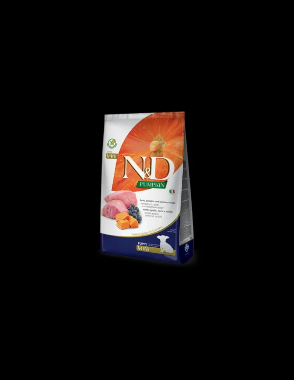farmina dog 2,5kg n&d pumpkin puppy mini lamb&blueberry grain free