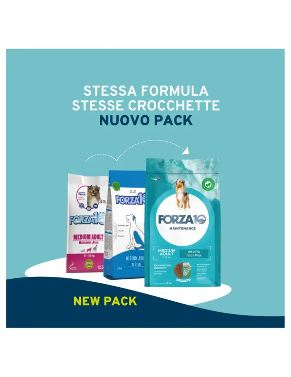 Forza 10 DOG 12KG MAINTENANCE ADULT MEDIUM PESCE 01090012