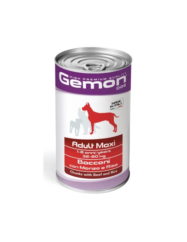 gemon dog bocconi 1260g manzo riso