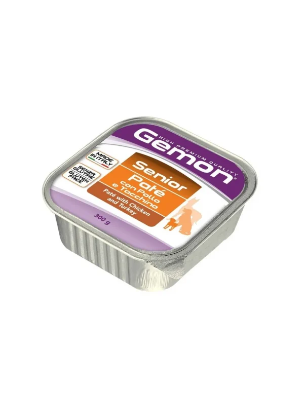 gemon dog pate' 300gr senior pollo e tacchino