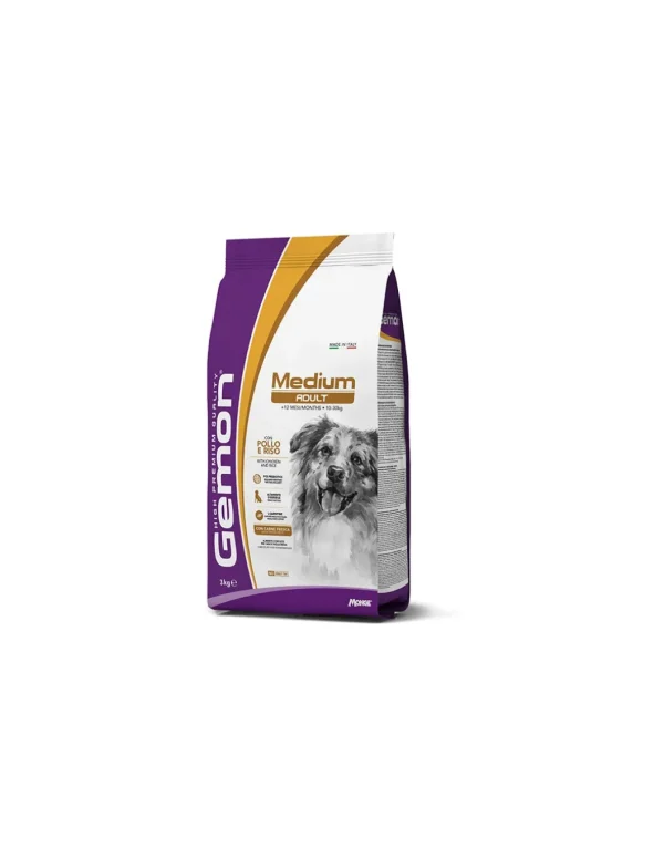 gemon hp dog 3kg medium adult tonno e riso
