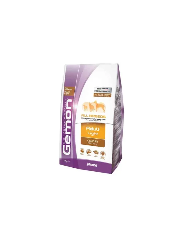 gemon hp speciality dog 3kg all breeds adult light con pollo