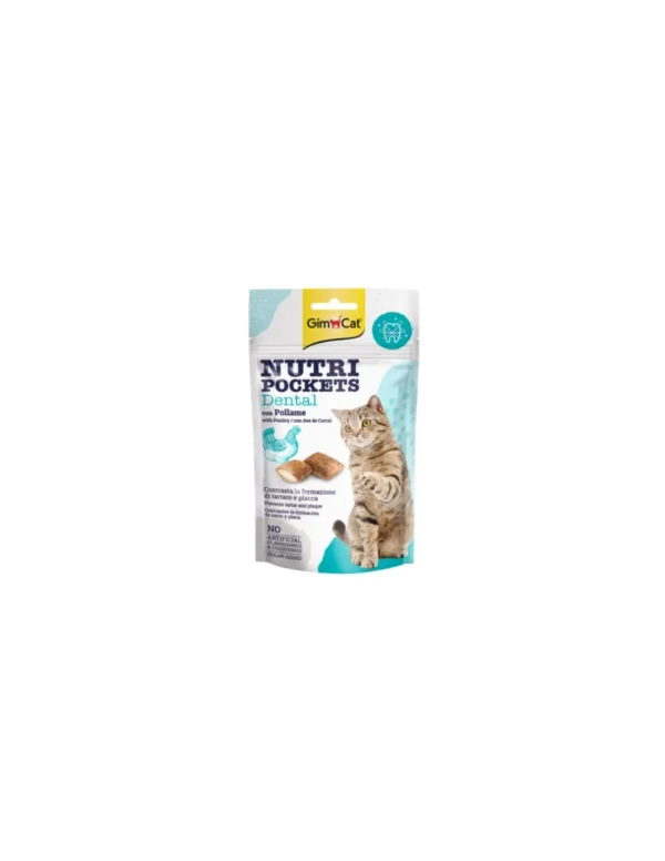 gimborn gimcat snack cat nutripockets dental 60gr con pollame 02.418285