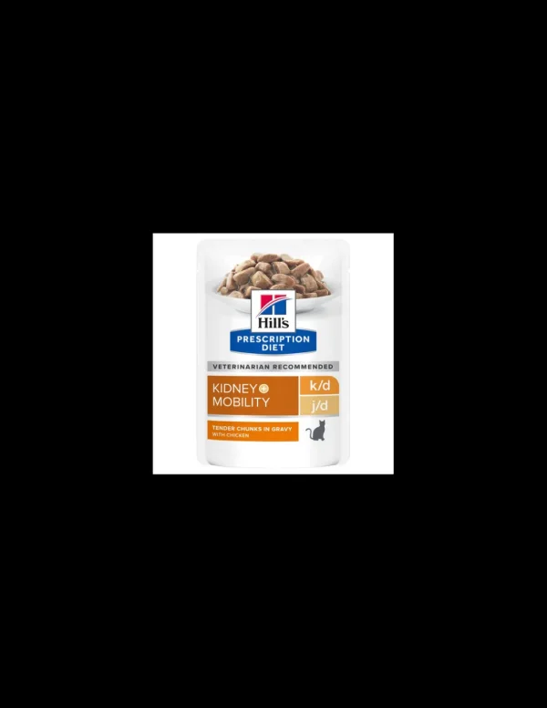 hills cat diet 85gr k/d+mobility 10743u