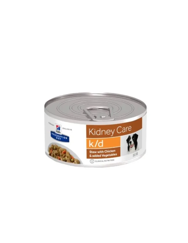 hills dog 156gr k/d kidney care stew with chicken & vegetables 605594