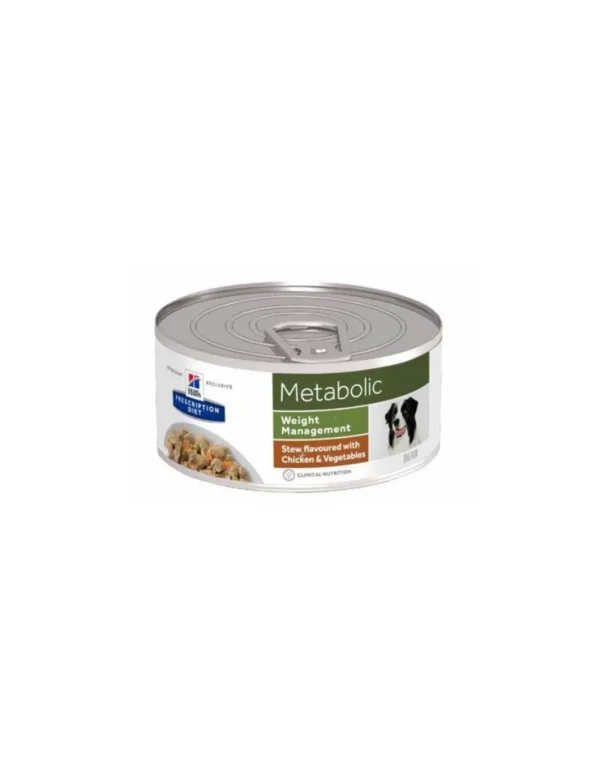 hills dog 156gr metabolic weight management stew chicken & vegetables 605593