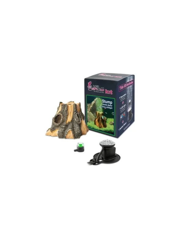 hydor h2show kit tronco bubble led verde