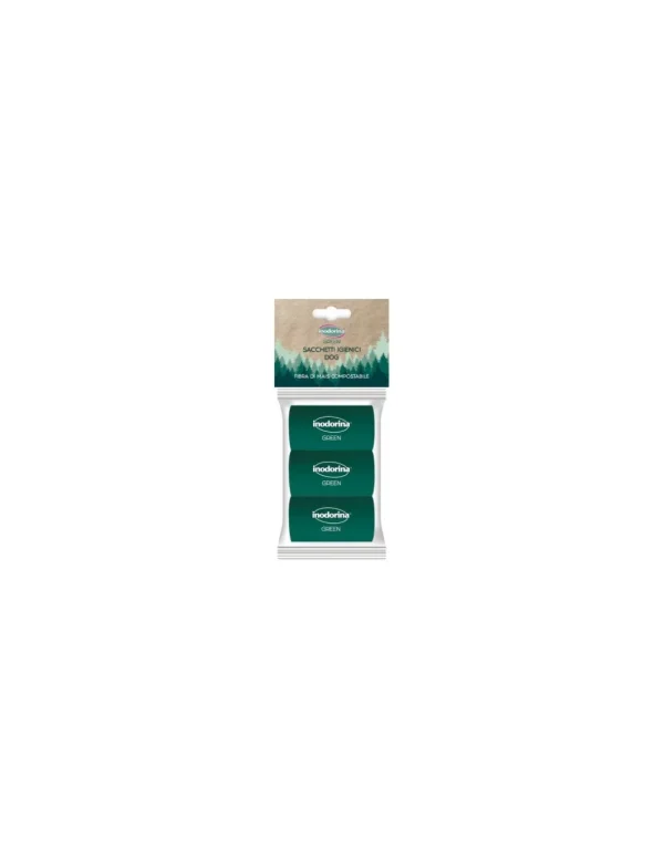 inodorina sacchetti igienici green compostabili 3pz 660.0010.001