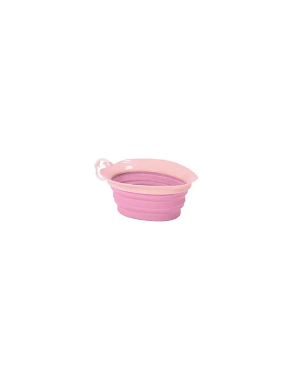 leaf bowl ciotola da viaggio pieghevole in silicone rosa dl0101ro21