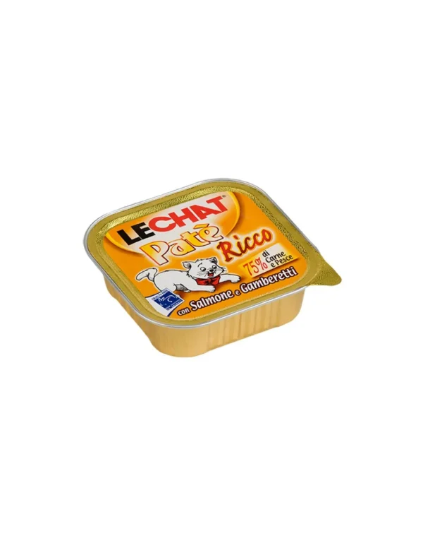 lechat cat pate 100gr salmone/gamberetti