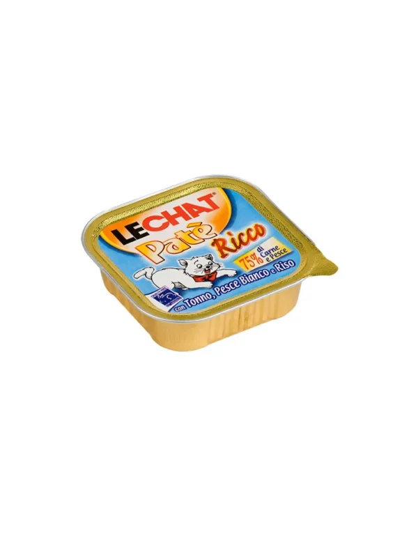 lechat cat pate 100gr tonno/pesce bianco
