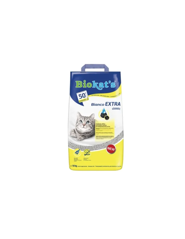 lettiera biokat's bianco extra classic 10kg 75.50