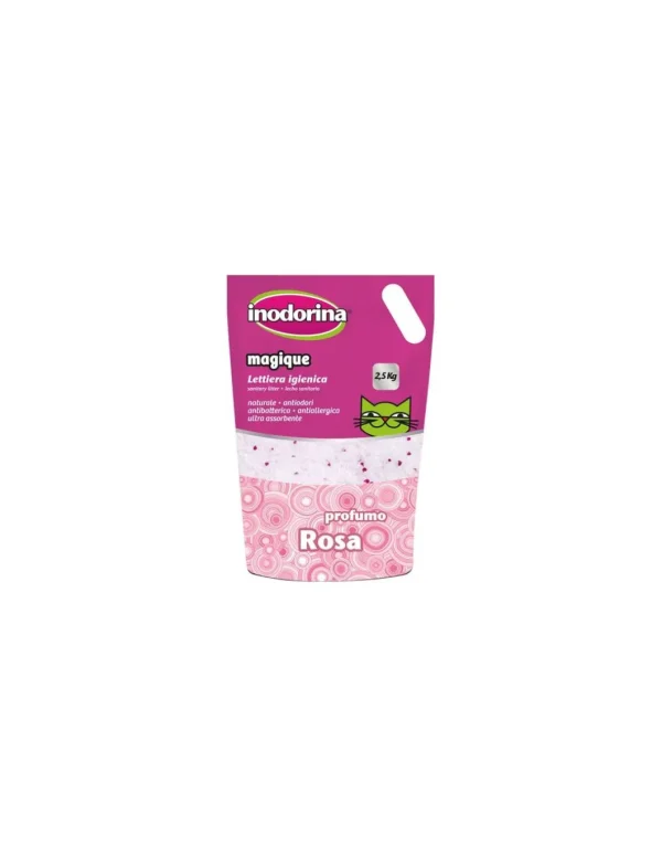 lettiera profumata rosa inodorina magique 5lt 120.0010.005