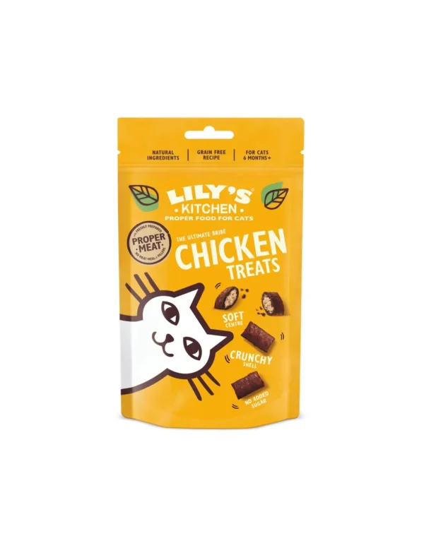 LILY'S KITCHEN CAT 60GR SNACK CHICKEN TREATS ADULT POLLO GRAIN FREE 12566774
