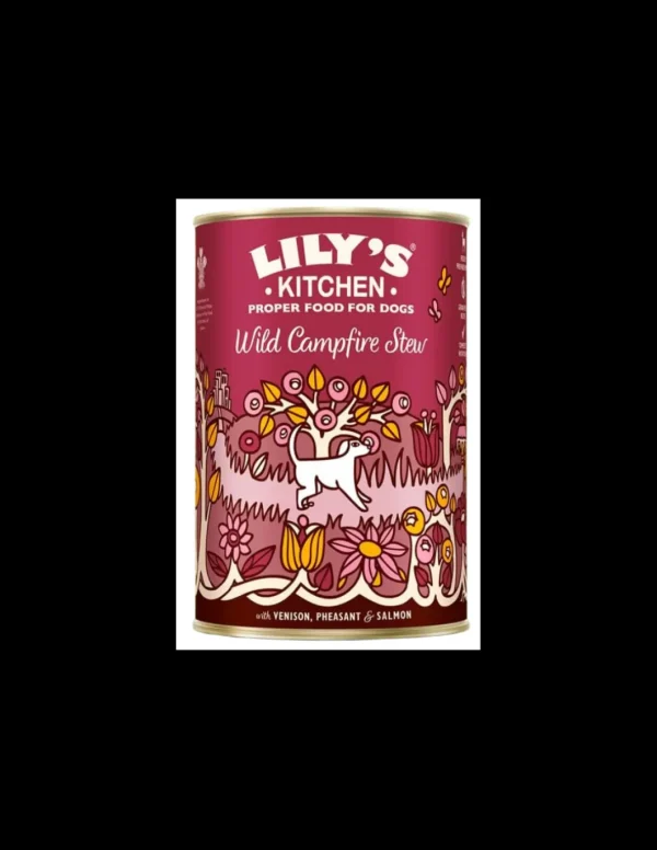 LILY'S KITCHEN DOG 400GR LATTINA WILD CAMPFIRE STEW ADULT CERVO FAGIANO SALMONE GRAIN FREE 12565861