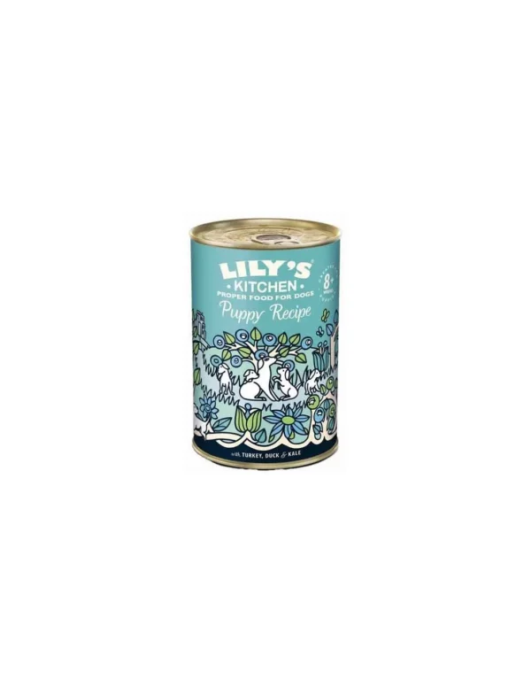 LILY'S KITCHEN DOG 400GR LATTINA PUPPY RECIPE TACCHINO ANATRA CAVOLO GRAIN FREE 12565868