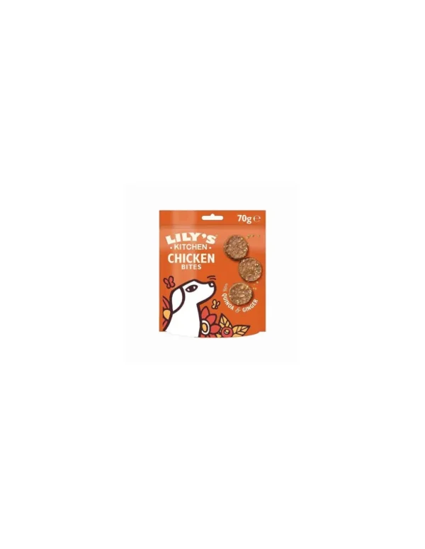 LILY'S KITCHEN DOG 70GR SNACK ADULT CHOMP-AWAY POLLO BITES GRAIN FREE 12568122