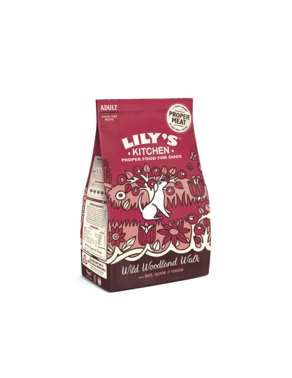 LILY'S KITCHEN DOG 2,5KG WILD WOODLAND WALK ADULT ANATRA SALMONE CERVO GRAIN FREE 12568175
