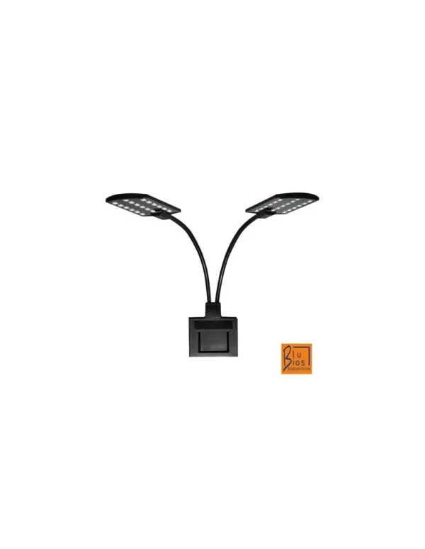 mant an170978 plafoniera twin led nero 14w