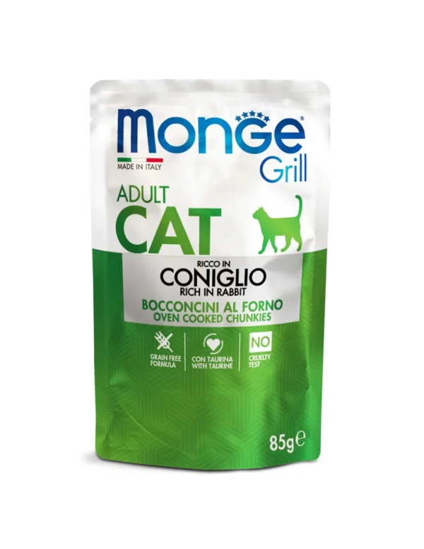 monge cat 85gr busta grill coniglio