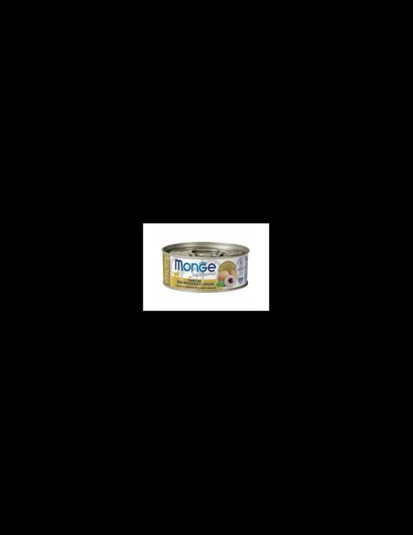monge cat 80gr lattina supreme sterilizzato tonno riso integrale longan