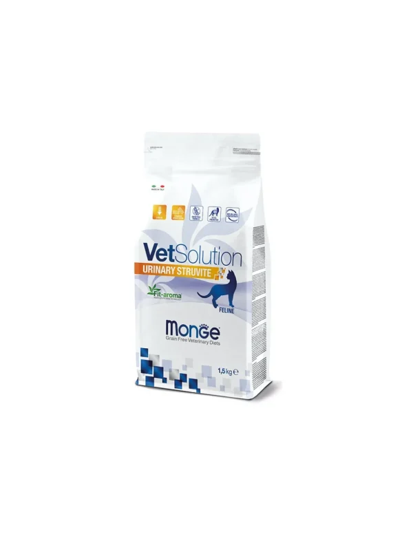 monge cat 1,5kg vet solution urinary struvite