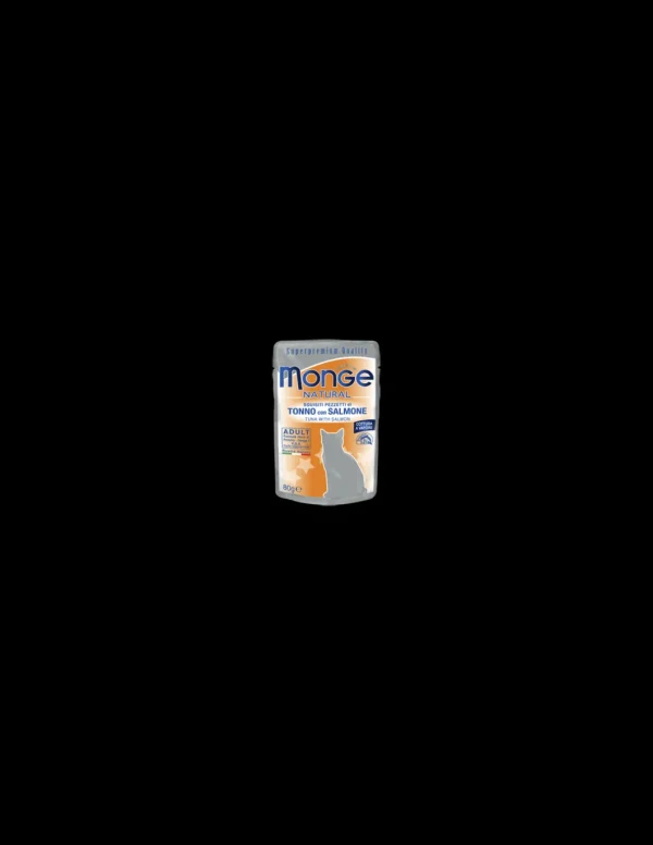 monge cat natural busta 80gr adult tonno salmone