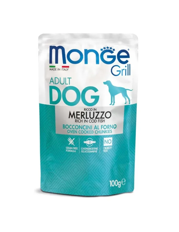 monge dog 100gr busta grill merluzzo